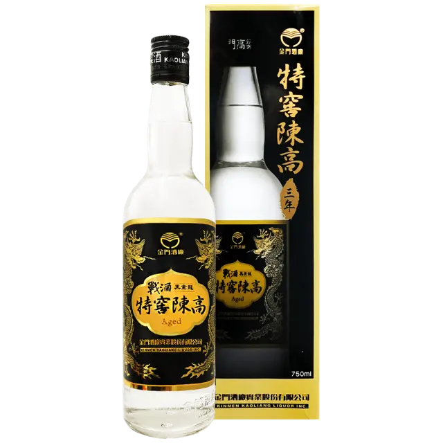 金門高粱酒49.9度(黑金龍-三年特窖陳高)